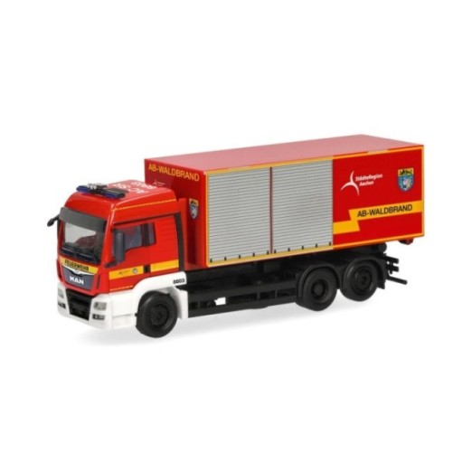 Herpa MAN TGS LX vekselladschassis-LKW AB Waldbrand Feuerwehr Städteregion Aachen