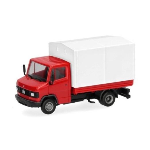 Herpa BASIC Mercedes-Benz T2 lad/presenning rød/hvid