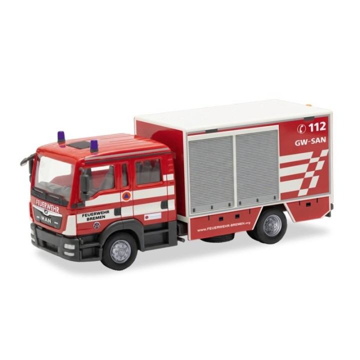 Herpa MAN TGL Euro6 GW-SAN Feuerwehr Bremen