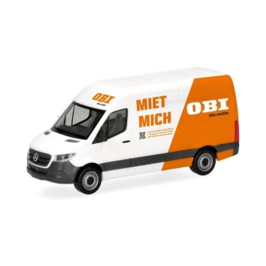 Herpa Mercedes-Benz Sprinter kassevogn med højt tag OBI