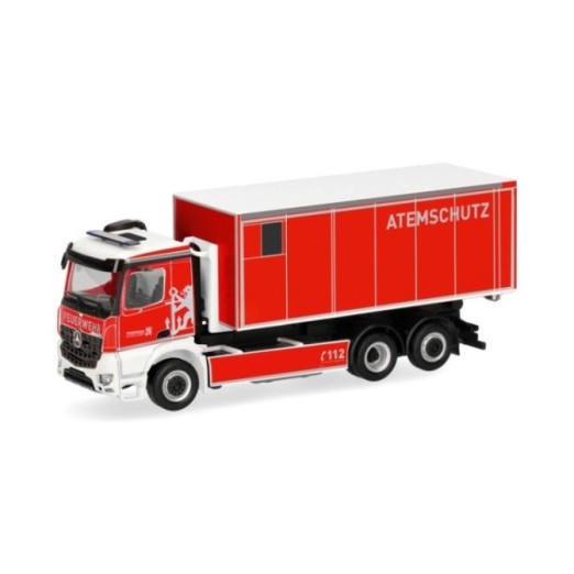 Herpa Mercedes-Benz Arocs M vekselladschassis-LKW Feuerwehr Düsseldorf/Atemschutz