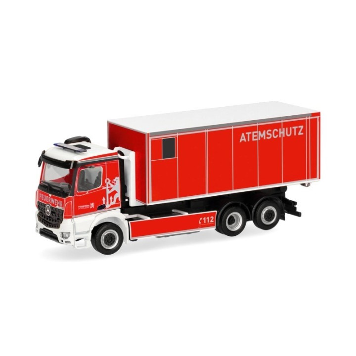Herpa Mercedes-Benz Arocs M vekselladschassis-LKW Feuerwehr Düsseldorf/Atemschutz