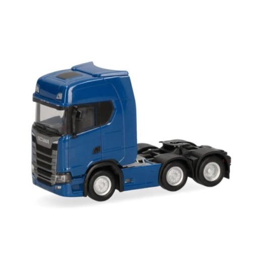 Herpa Scania CS 20 højt tag trækker 3-akslet (6x2) blå
