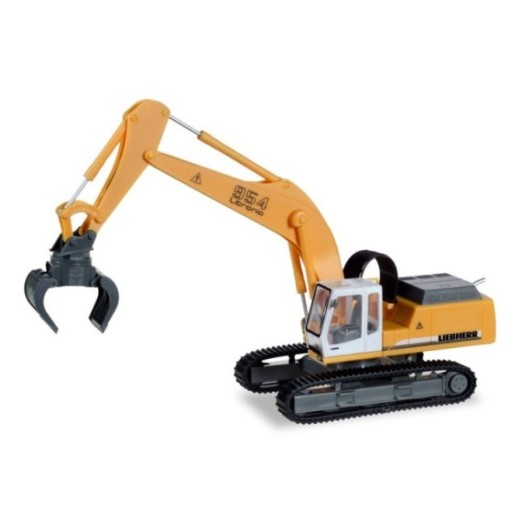 Herpa Liebherr Raupenbagger 954 Litronic mit Sortiergreifer