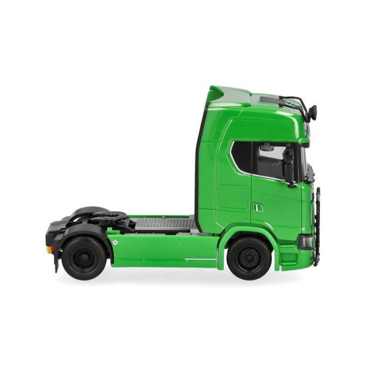 Herpa Scania CS 20 højt tag trækker mit Lampenbügel und Rammschutz 2-akslet grøn – produktbillede 3