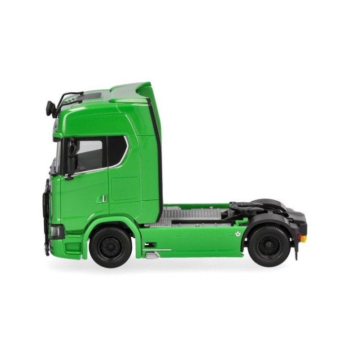 Herpa Scania CS 20 højt tag trækker mit Lampenbügel und Rammschutz 2-akslet grøn – produktbillede 4