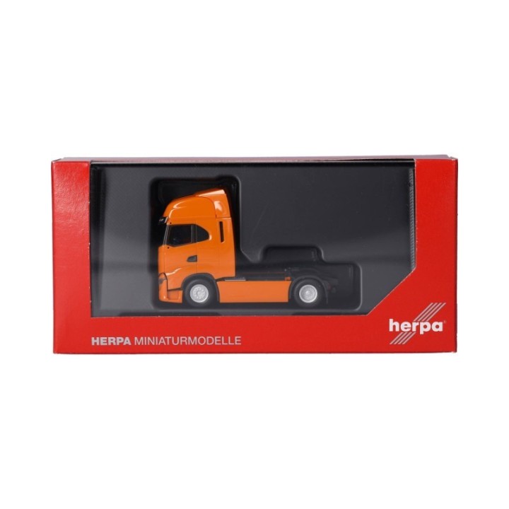 Herpa Iveco S-Way Solotrækker 2-akslet tieforange – produktbillede 5