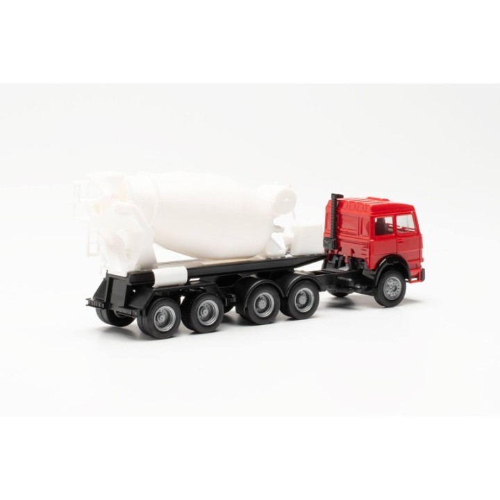 Herpa Iveco Unic Betonmischer-sættevognstræk rød/hvid – produktbillede 2