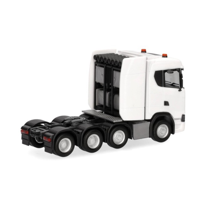 Herpa Scania CS 20 ND Schwerlasttrækker 4-akslet hvid – produktbillede 2