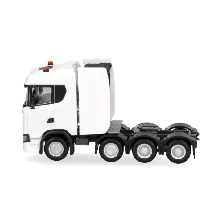 Herpa Scania CS 20 ND Schwerlasttrækker 4-akslet hvid – produktbillede 4