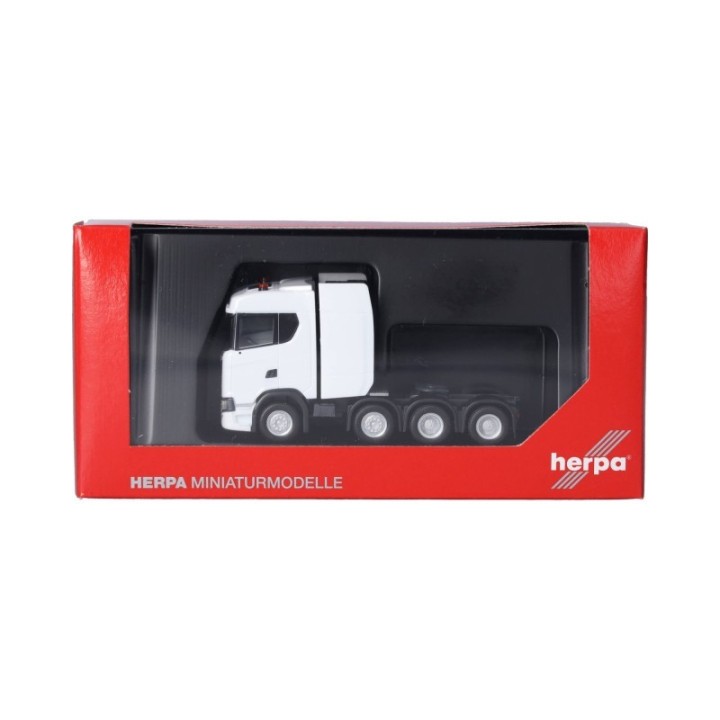 Herpa Scania CS 20 ND Schwerlasttrækker 4-akslet hvid – produktbillede 5