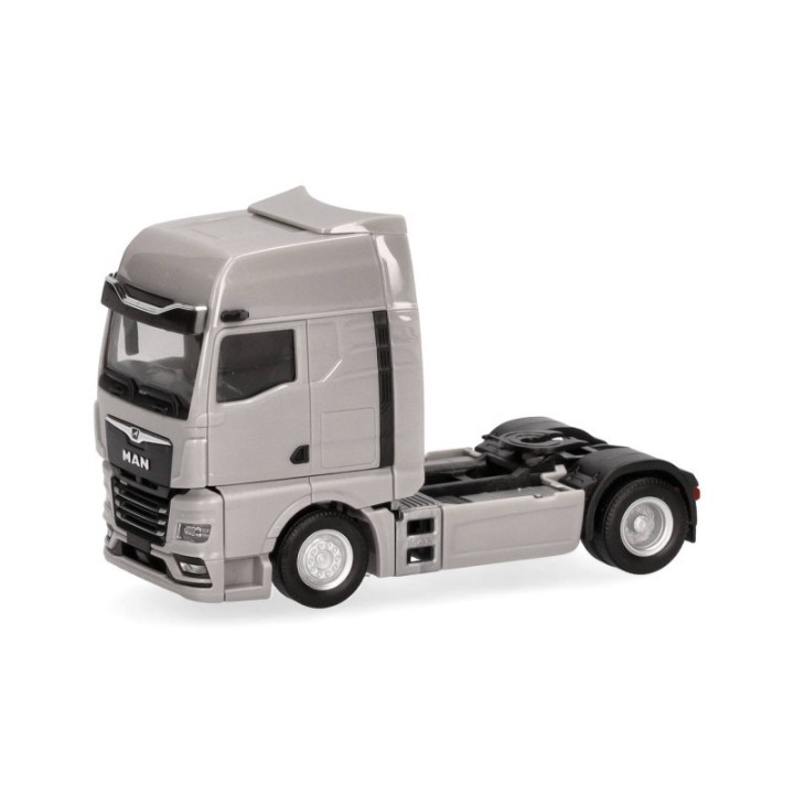 Herpa MAN TGX GX trækker 2-akslet (mit Spiegelkameras) platingrå