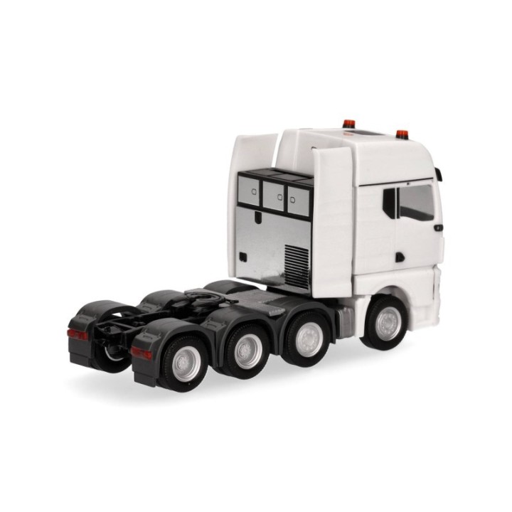 Herpa MAN TGX GX Schwerlasttrækker 4-achs (luftgefedert 8x4) hvid – produktbillede 2