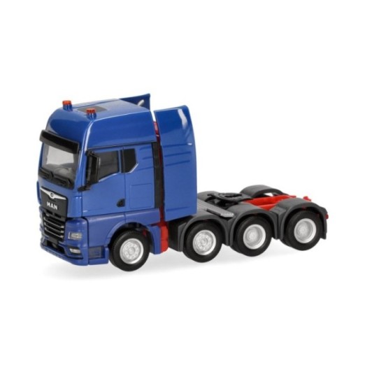 Herpa MAN TGX GX Schwerlasttrækker 4-akslet enzianblå