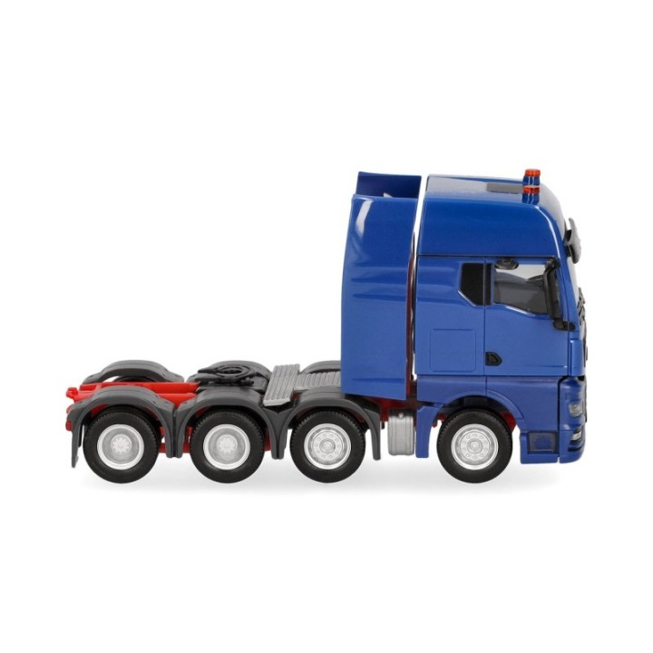 Herpa MAN TGX GX Schwerlasttrækker 4-akslet enzianblå – produktbillede 3