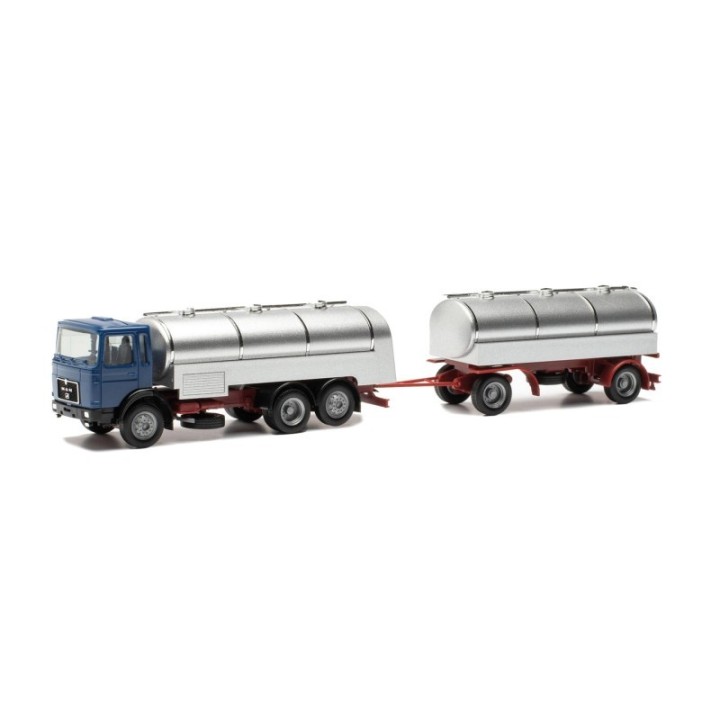 Herpa MAN F8 Milchtank-trækker-anhænger-kombination (BASIC)
