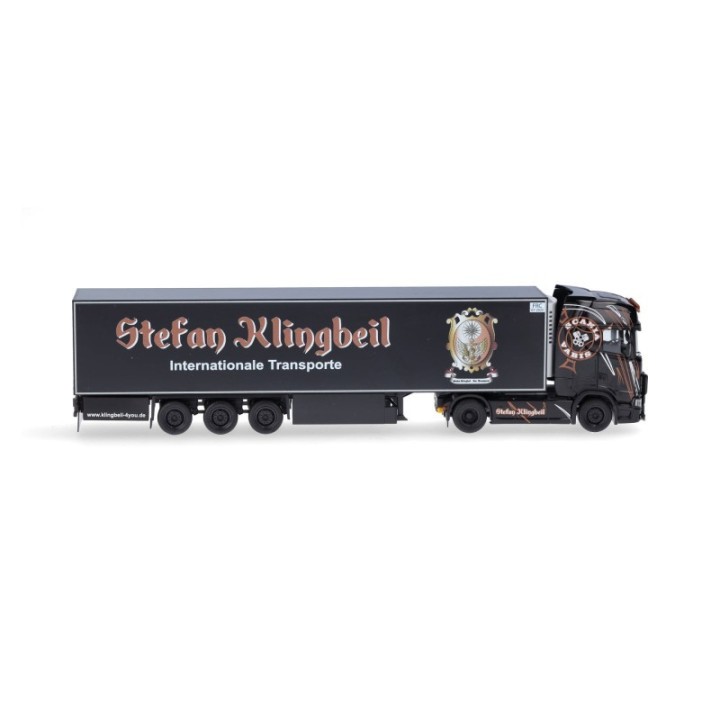 Herpa Scania CS20 HD kølekasse-sættevognstræk Stefan Klingbeil (Hessen / Gladenbach) – produktbillede 3