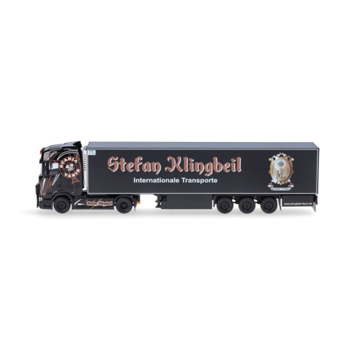 Herpa Scania CS20 HD kølekasse-sættevognstræk Stefan Klingbeil (Hessen / Gladenbach) – produktbillede 4