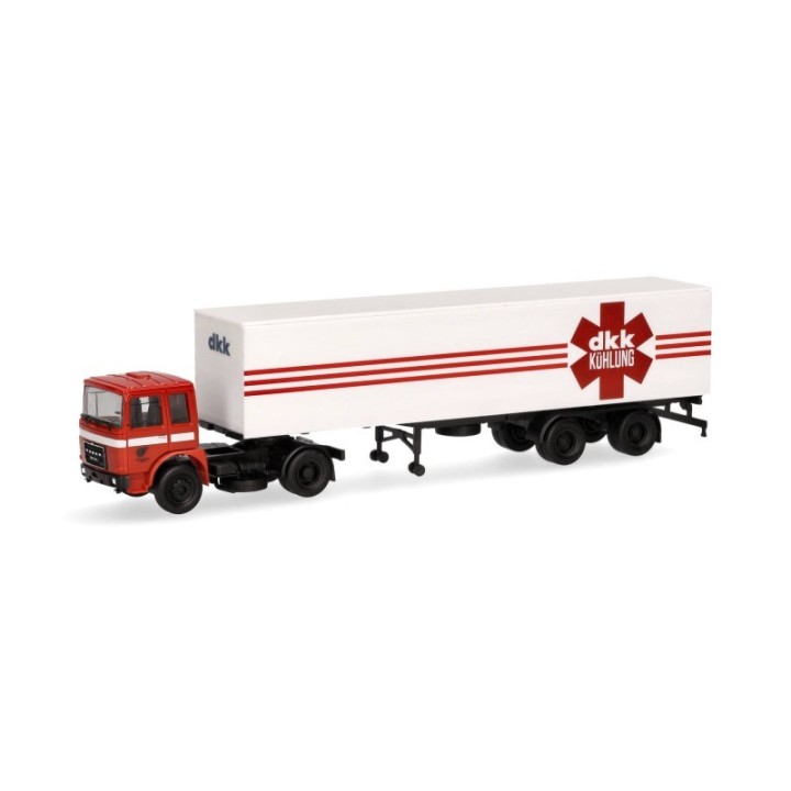 Herpa Roman Diesel kasse-sættevognstræk 2a/2a VEB Kraftverkehr Meißen / DKK Kühlung