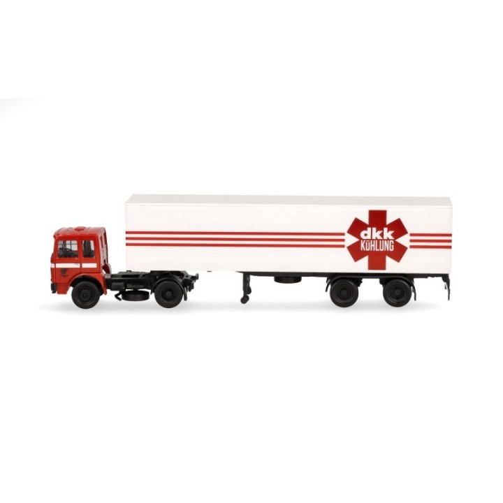 Herpa Roman Diesel kasse-sættevognstræk 2a/2a VEB Kraftverkehr Meißen / DKK Kühlung – produktbillede 4
