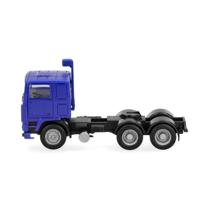 Herpa Volvo F10 Flachdach trækker 3-achs ultramarinblå – produktbillede 4
