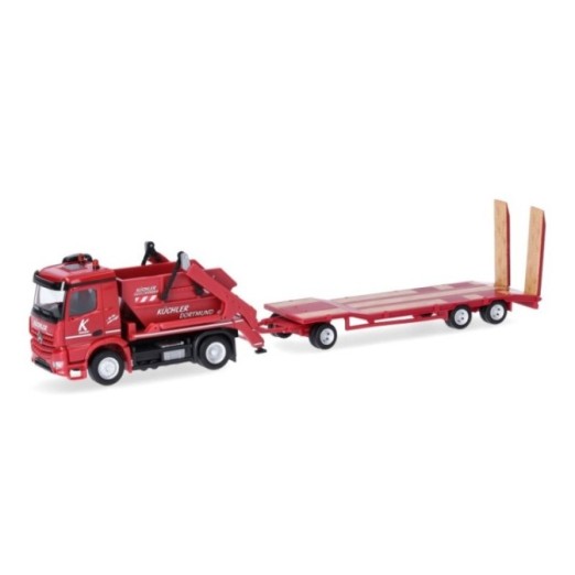 Herpa Mercedes-Benz Arocs containerbil AK12 mit TU3-anhænger Küchler