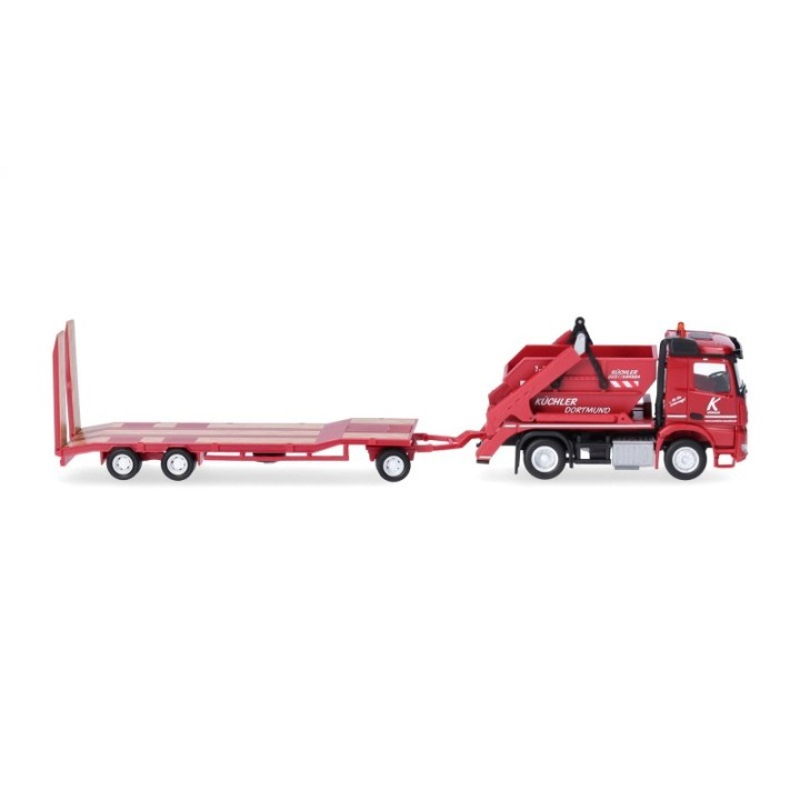 Herpa Mercedes-Benz Arocs containerbil AK12 mit TU3-anhænger Küchler – produktbillede 3