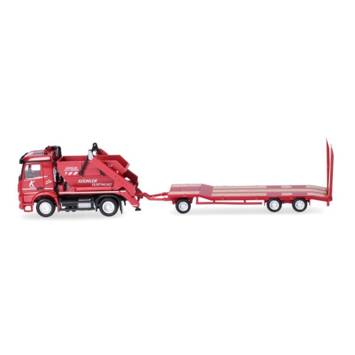 Herpa Mercedes-Benz Arocs containerbil AK12 mit TU3-anhænger Küchler – produktbillede 4