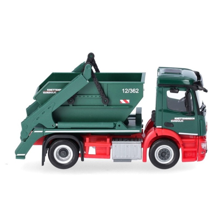 Herpa Mercedes-Benz Actros S containerbil AK12 Knettenbrech & Gurdulic – produktbillede 3