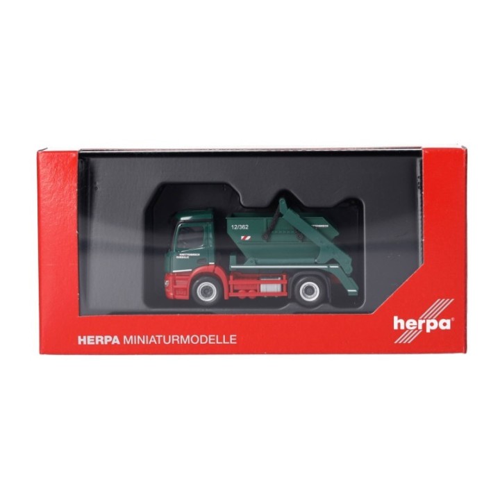 Herpa Mercedes-Benz Actros S containerbil AK12 Knettenbrech & Gurdulic – produktbillede 5
