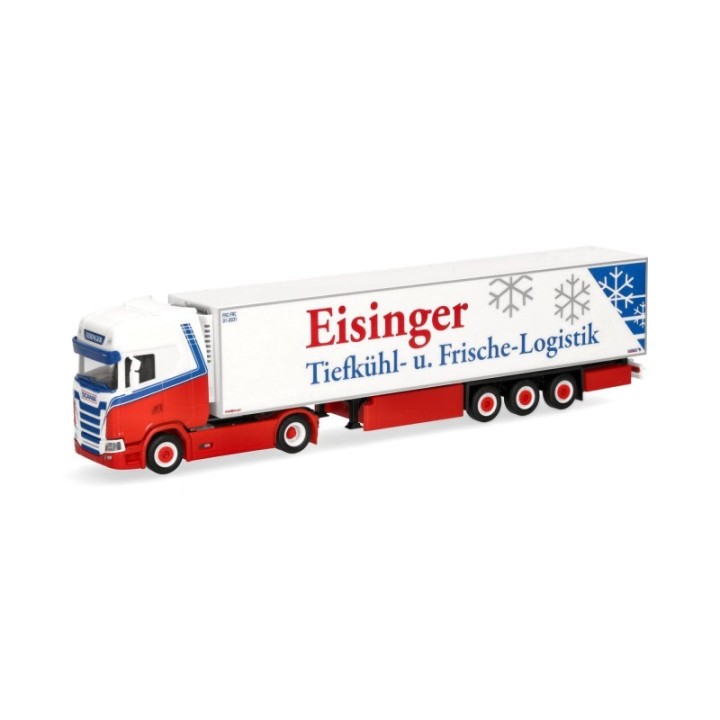 Herpa Scania CS 20 HD kølekasse-sættevognstræk Eisinger