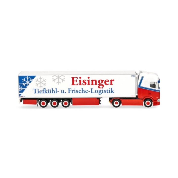Herpa Scania CS 20 HD kølekasse-sættevognstræk Eisinger – produktbillede 3