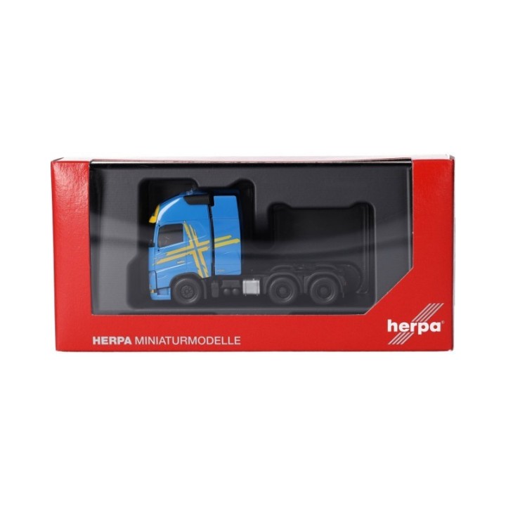 Herpa Volvo FH 16 GL XL 2020 trækker mit Schwerlastturm 3-akslet blå – produktbillede 5