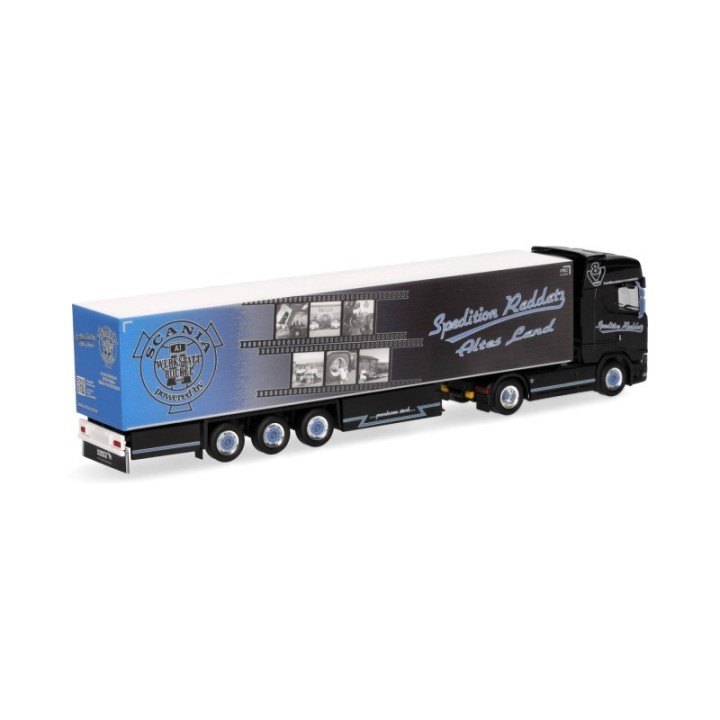 Herpa Scania CS 20 HD kølekasse-sættevognstræk Spedition Raddatz (Niedersachsen/Jork) – produktbillede 2