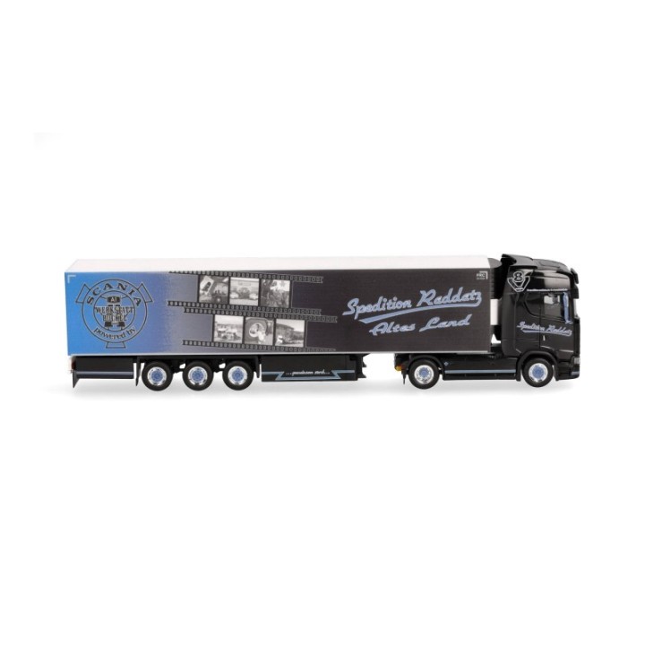 Herpa Scania CS 20 HD kølekasse-sættevognstræk Spedition Raddatz (Niedersachsen/Jork) – produktbillede 3