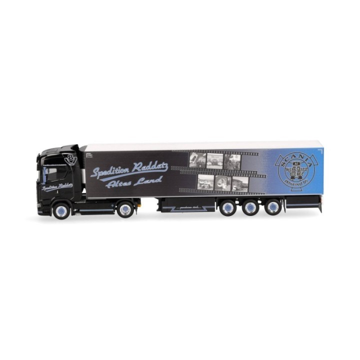 Herpa Scania CS 20 HD kølekasse-sættevognstræk Spedition Raddatz (Niedersachsen/Jork) – produktbillede 4