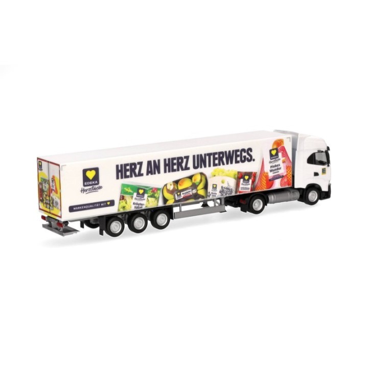 Herpa Iveco S-Way kølekasse-sættevognstræk Edeka – produktbillede 2