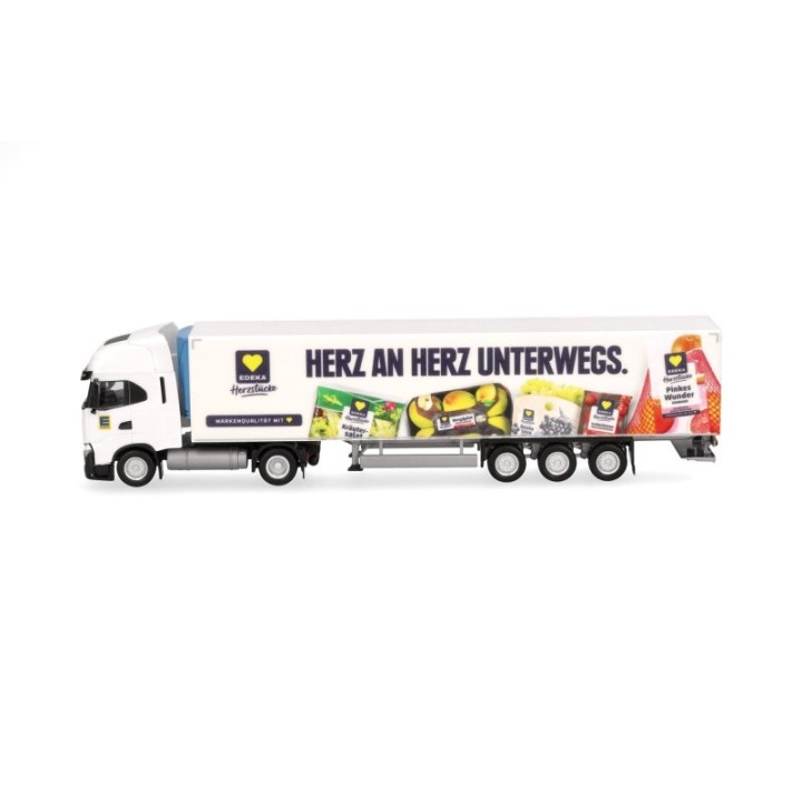 Herpa Iveco S-Way kølekasse-sættevognstræk Edeka – produktbillede 4