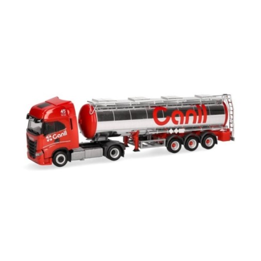 Herpa Iveco S-Way Chemietank-sættevognstræk Canil