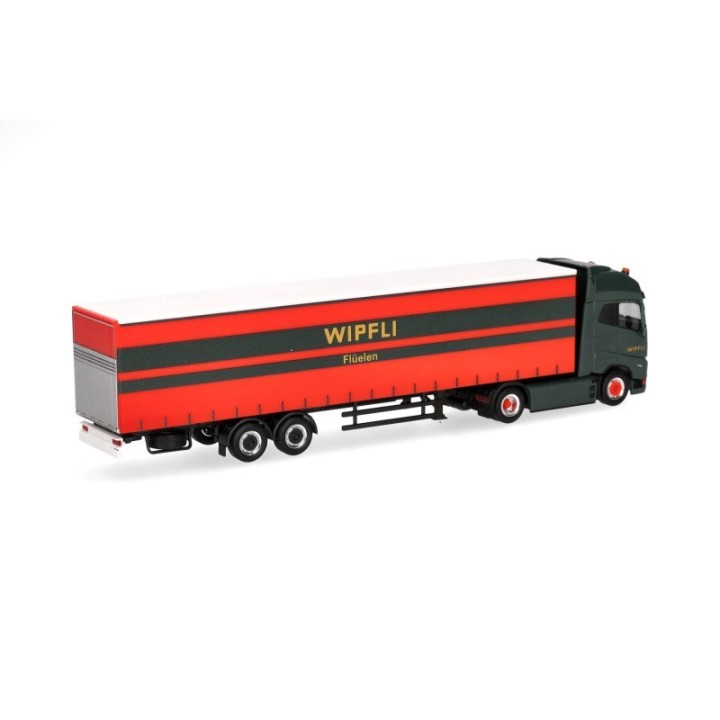 Herpa Volvo FH GL XL Electric gardintrailer-sættevognstræk Wipfli (Schweiz) – produktbillede 2