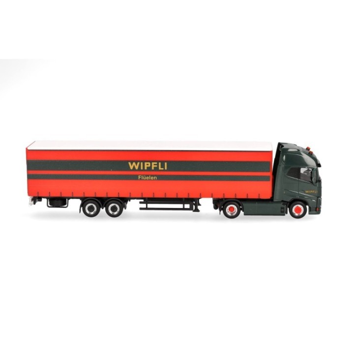 Herpa Volvo FH GL XL Electric gardintrailer-sættevognstræk Wipfli (Schweiz) – produktbillede 3