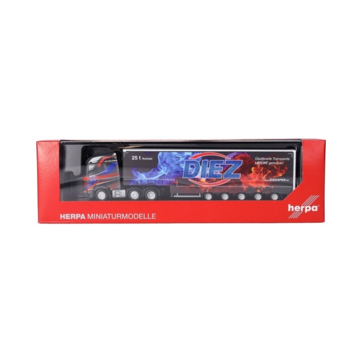 Herpa DAF XG Volumengardintrailer-sættevognstræk Diez – produktbillede 5
