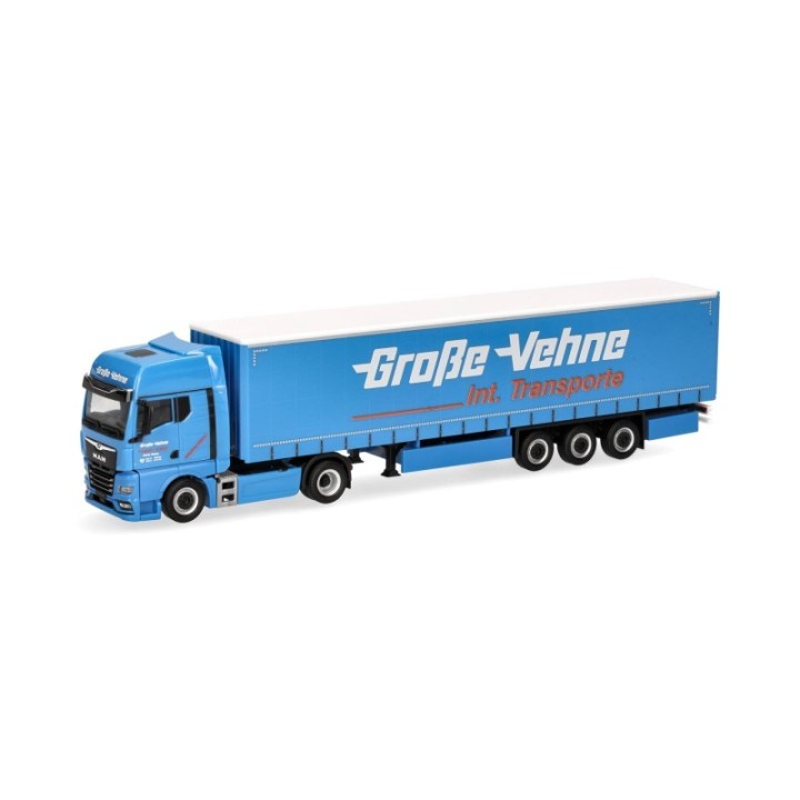 Herpa MAN TGX GX gardintrailer-sættevognstræk Große-Vehne