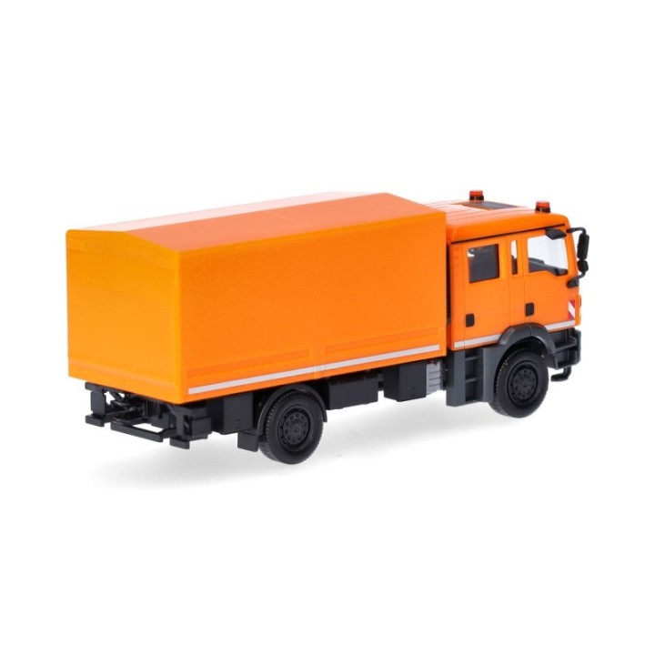 Herpa MAN TGM MzKW (Mehrzweckkraftwagen) kommunalorange – produktbillede 2