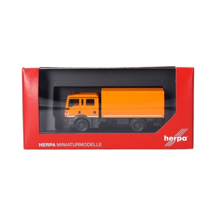 Herpa MAN TGM MzKW (Mehrzweckkraftwagen) kommunalorange – produktbillede 5
