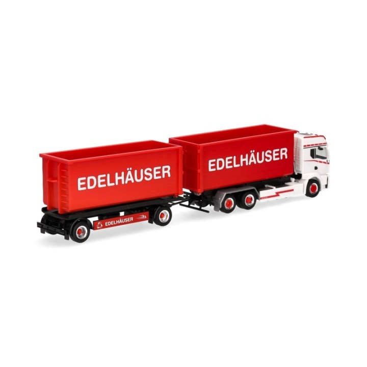Herpa MAN TGS TM Abrollmulden-trækker-anhænger-kombination Edelhäuser – produktbillede 2