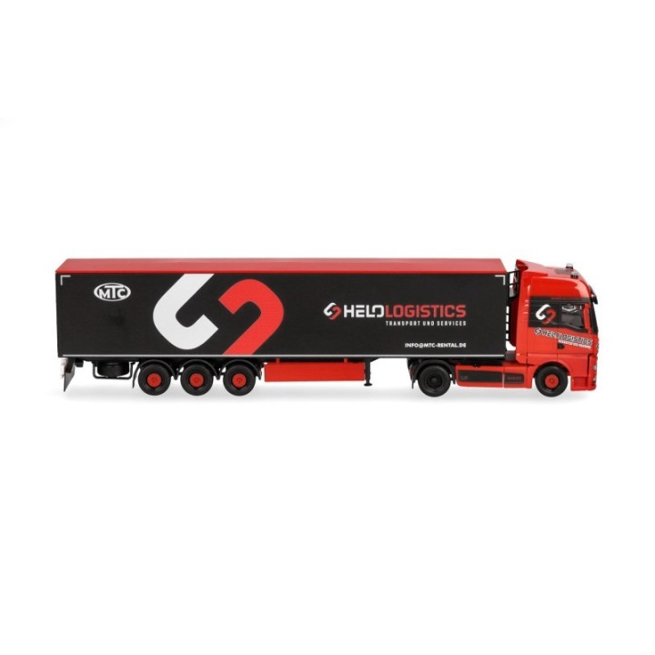 Herpa MAN TGX GX gående gulv-sættevognstræk Helo-Logistik – produktbillede 3
