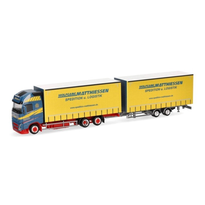 Herpa Volvo FH GL XL 2020 Jumbogardintrailertandem-Hänerzug Wolfgang Matthiessen