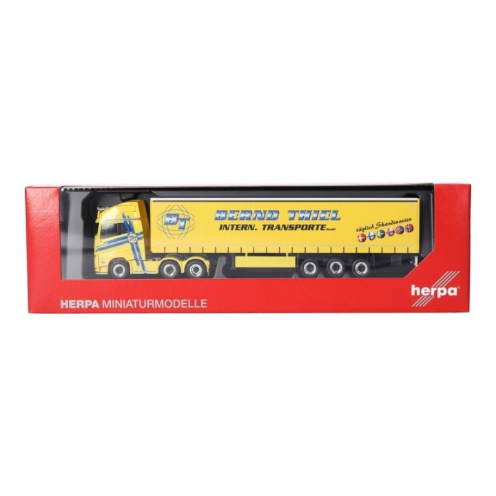 Herpa Volvo FH GL XL 2020 6x2 gardintrailer-sættevognstræk Bernd Thiel Transporte – produktbillede 5