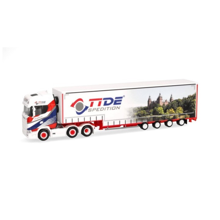 Herpa Scania CS 20 HD (6x2) Volumen-sættevognstræk TiDe Spedition